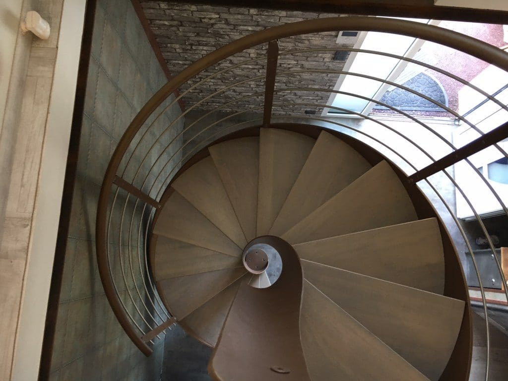 Escalier colimaçon Deauville Normandie